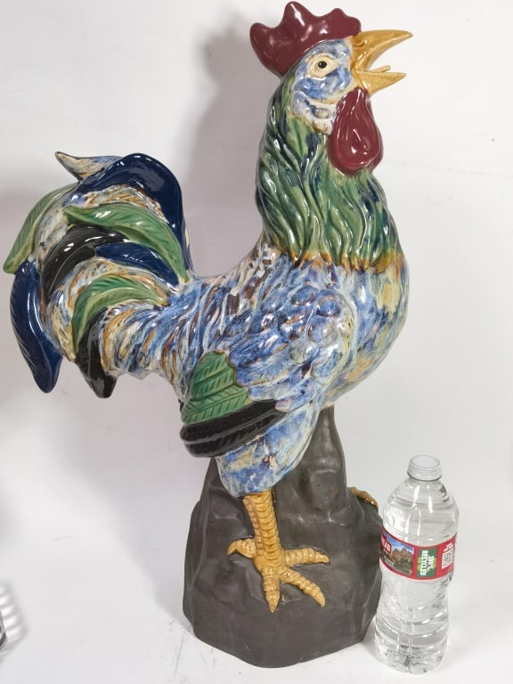 Large Vintage Porcelain Rooster (1 of 5)