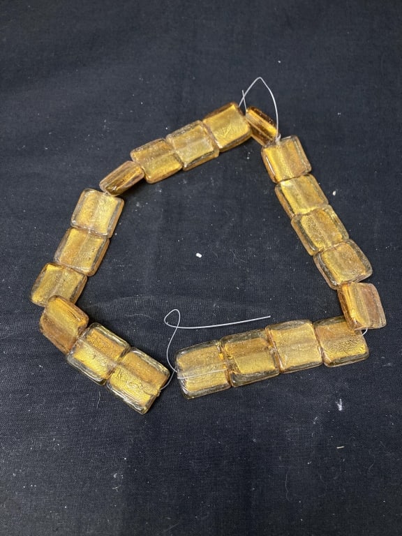 Group of Glitter Glass Beads: Group of Glitter Glass Beads, 0.75in