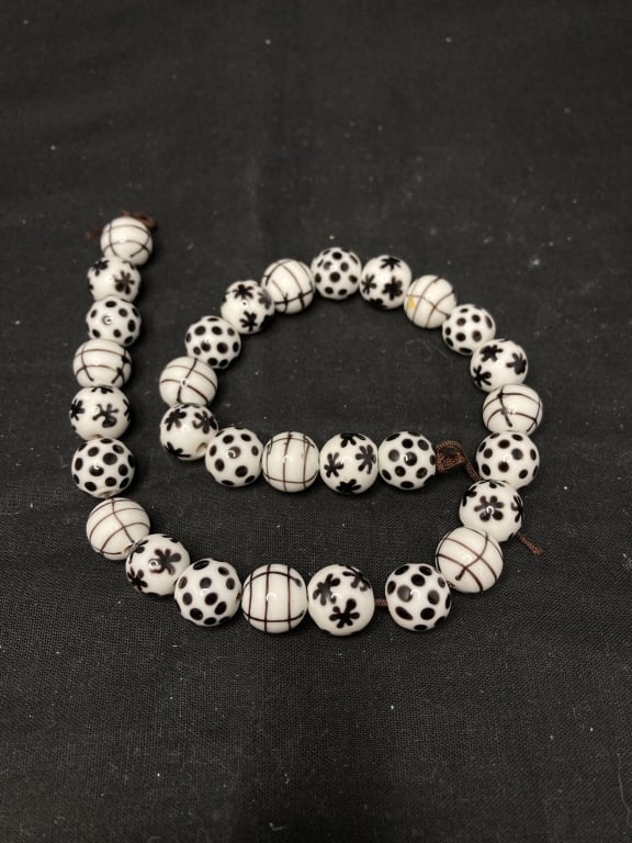 Group of Porcelain Beads: Group of Porcelain Beads