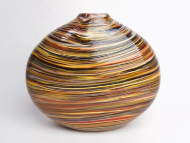 2004 Caleb Siemon American Swirl Glass Vase