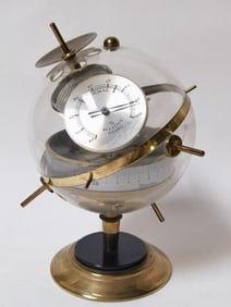 Vintage German MCM Sputnik Analogue Weather Statio