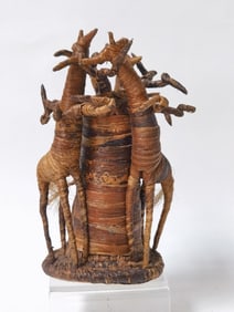 Balboa Banana Fiber Giraffe Sculpture