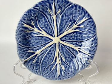 Bordallo Pinheiro Porcelain Blue Cabbage Plate