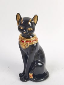 1995 Lenox Porcelain Gilt Black Egyptian Cat