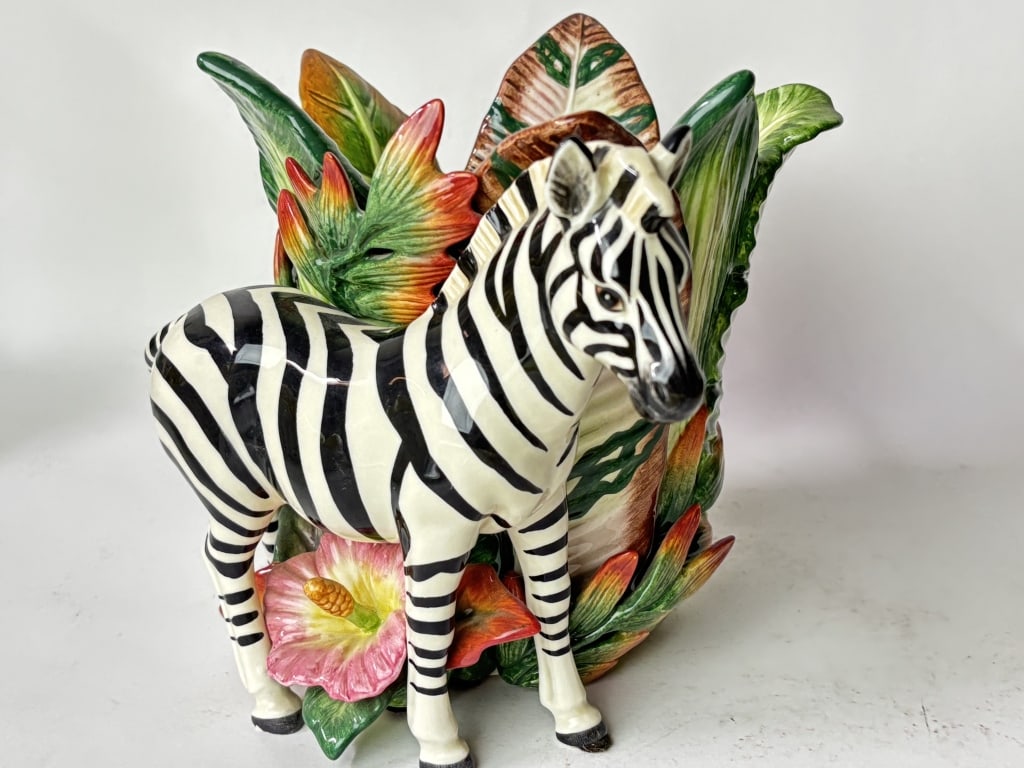 Vintage Fitz & Floyd Classics Porcelain Jungle Zeb (1 of 7)