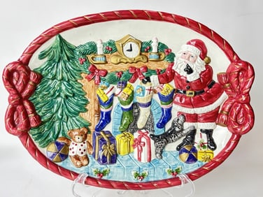 Vintage Fitz & Floyd Omnibus Porcelain Christmas