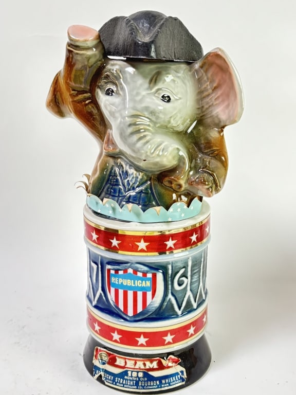1976 Jim Beam Republican Elephant Decanter (1 of 4)