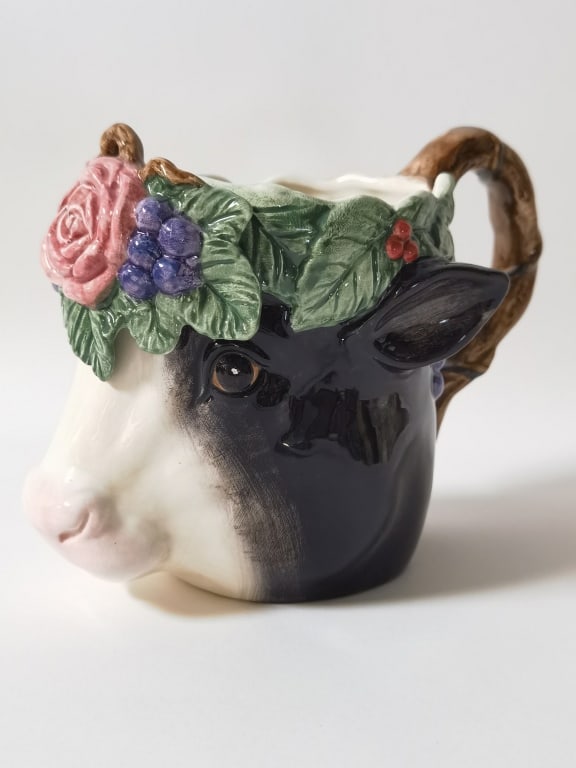 1994 Fitz & Floyd Holstein Cow Pitcher (1 of 4)