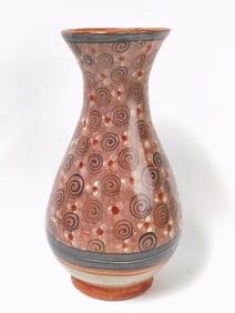 Vintage Mexican Tonala Pottery Vase