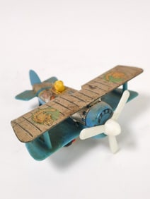 Vintage Takatoku Japan Tin and Plastic Wind Up Air