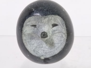 Vintage Hand Carved Stone Hedgehog
