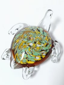 Vintage Murano Italy Art Glass Turtle