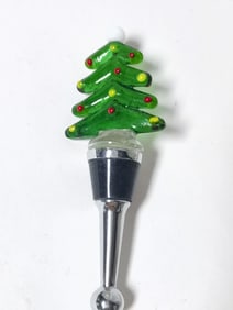 Vintage Murano Italy Art Glass Christmas Tree Stop
