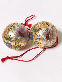 (2) Cloisonne Ornaments