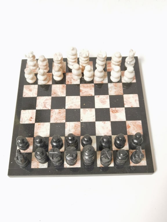 Vintage Soapstone Chess Set (1 of 3)