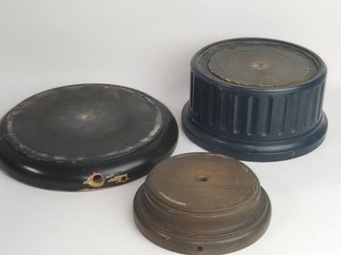 (3) Chinese Wood Carved Stands