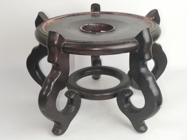 Chinese Wood Carved Jardiniere Stand