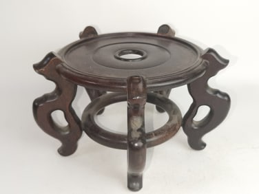 Chinese Wood Carved Jardiniere Stand