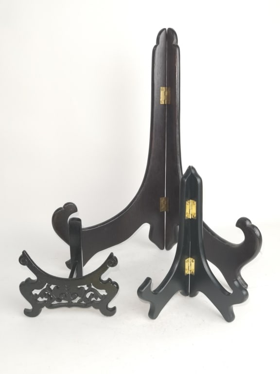 Group of Chinese Wood Carved Easels (1 of 2)