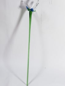 Large Vintage Mikasa Art Glass Flower