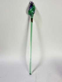 Vintage Mikasa Art Glass Purple Flower