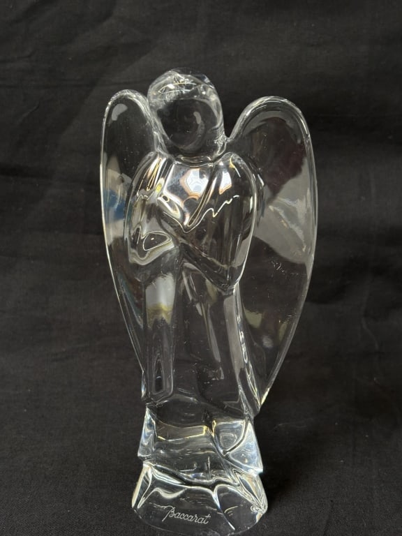 Vintage Baccarat France Crystal Angel: Vintage Baccarat France Crystal Angel, 6.25in