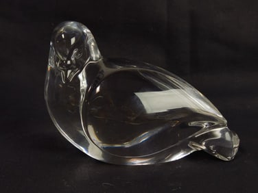 Vintage Val. St.Lambert France Crystal Pigeon