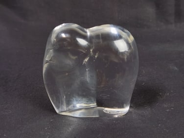 Vintage Baccarat France Crystal Elephant