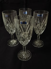 (4) Marquis by Waterford Crystal Water Goblets