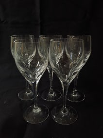 (5) Nachtmann Crystal Wine Glasses