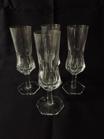 (4) M Mark Champagne Flutes