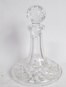 Vintage Crystal Disc Decanter