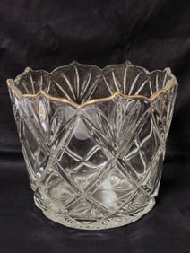 Vintage Glass Ice Bucket