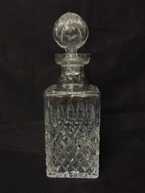 Clear Crystal Whiskey Decanter