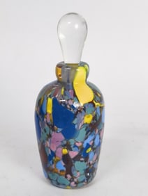 Vintage Multicolor Glass Perfume Bottle