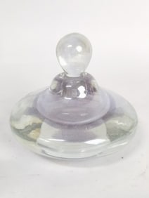 Vintage Purple Crystal Perfume Bottle