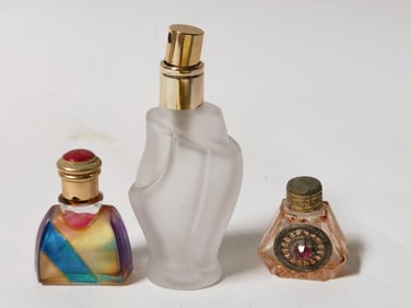 (3) Small Perfume Bottles