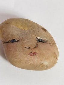 1979 Vintage Ann Willis Ratray Hand Painted Face R