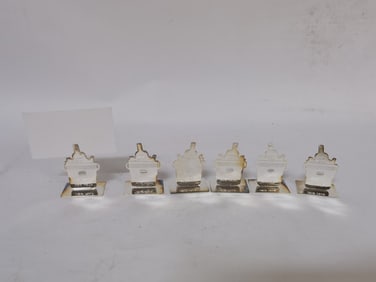 (6) Metal Happy New Year Name Card Clips