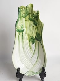 Vintage Italian Porcelain Majolica Celery Plate