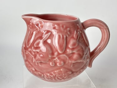 Bordallo Pinheiro Porcelain Rabbit Pink Creamer