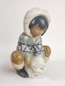 Vintage Lladro Spain Porcelain "Poor Little Bear"F