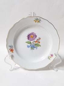 Meissen Germany Porcelain Floral Plate
