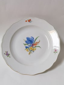Meissen Germany Porcelain Floral Plate