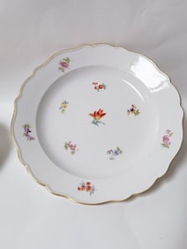 Meissen Germany Porcelain Floral Plate
