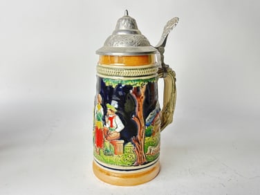 Vintage West Germany Porcelain Beer Stein Mug