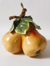 Vintage Fitz & Floyd Classics Porcelain Pear Box