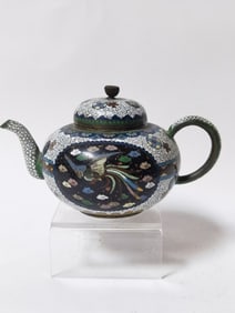 Antique Chinese Cloisonne Teapot