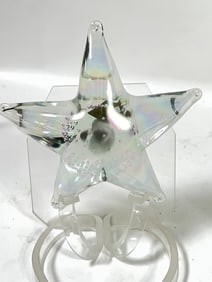 Vintage Silvestri Iridescent Glass Star