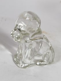 Vintage Glass Dog Figurine